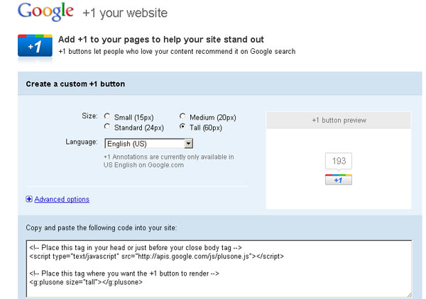 Adding a Google +1 button to google 1 button. Adding a Google +1 button to